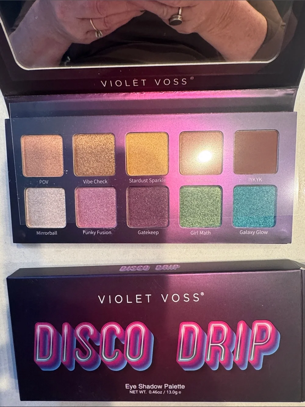 Violet Voss Disco Drip Eyeshadow Palette - Gold, Pink, Green, Bronze, Purple